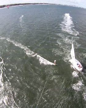 with boat