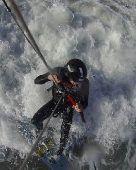 Kitesurfing at Inverloch