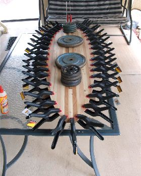 Bottom glued and clamped 002