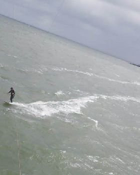 Kitesurfing at Hampton