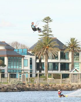 Kitesurfing