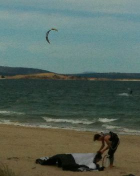 Kitesurfing