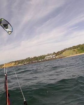 Kitesurfing downwinder Mentone to Port Melbourne