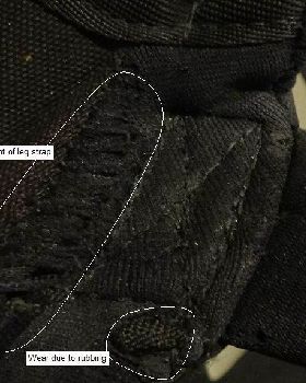 Dakine Fusiton seat harness leg strap attachme