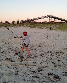 Kitesurfing