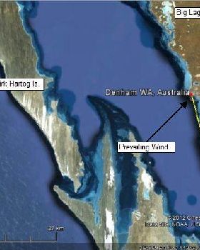 Shark Bay to Dirk Hertog Map