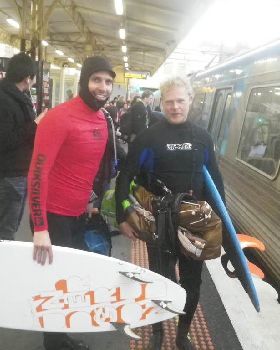 Catching the train back to Brighton