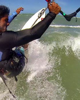 Kitesurfing