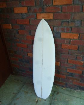 old reshaped surfboard pre glassing