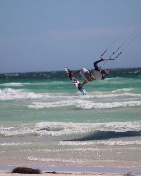 Kitesurfing