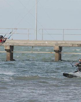 Kitesurfing