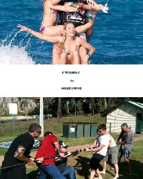 kitesurfing vs windsurfing