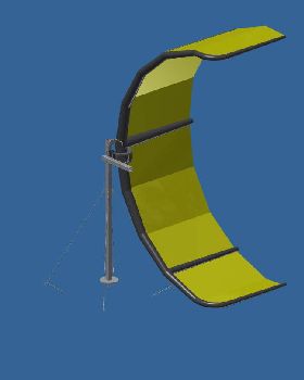 KITE TRAP-KITE HELD FOR LAUNCH