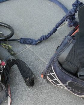 Snapped Harness Straps