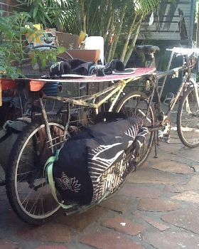 Push bike trailer