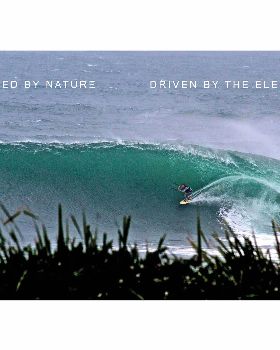 Brad Hampson staying safe in some heavy water.