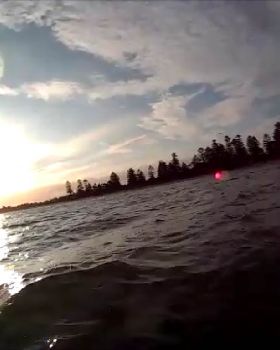 Serene twilight kiting