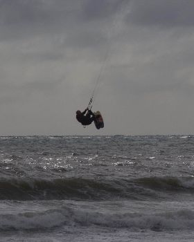 Kitesurfing