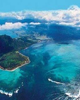 Le Morne aerial view
