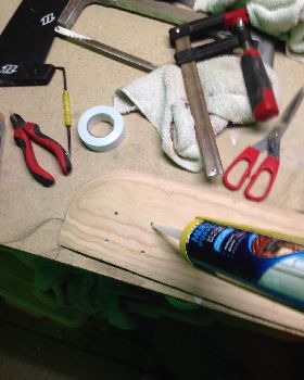 06 - Some gutter silicone to fill the holes