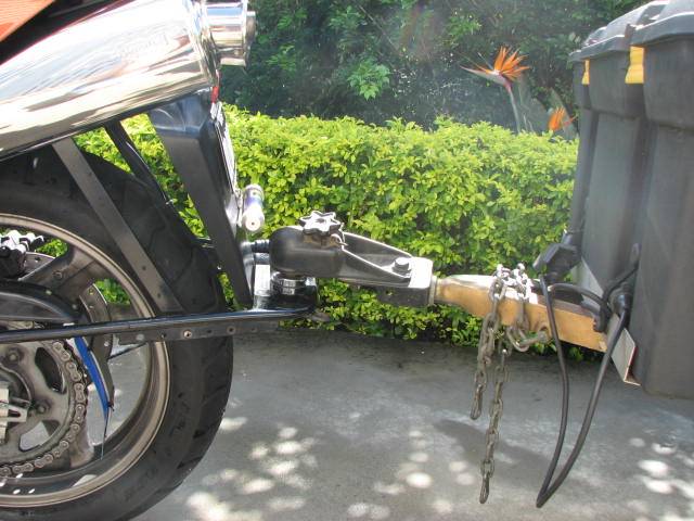 '99 Honda Varadero as tow vehicle for Blokart trailer