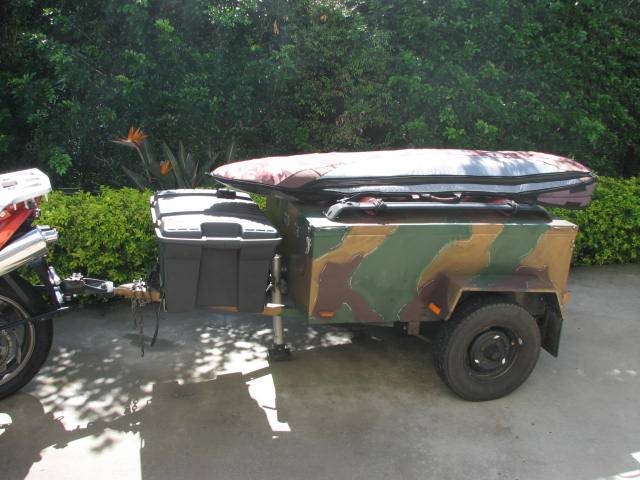 '99 Honda Varadero as tow vehicle for Blokart trailer
