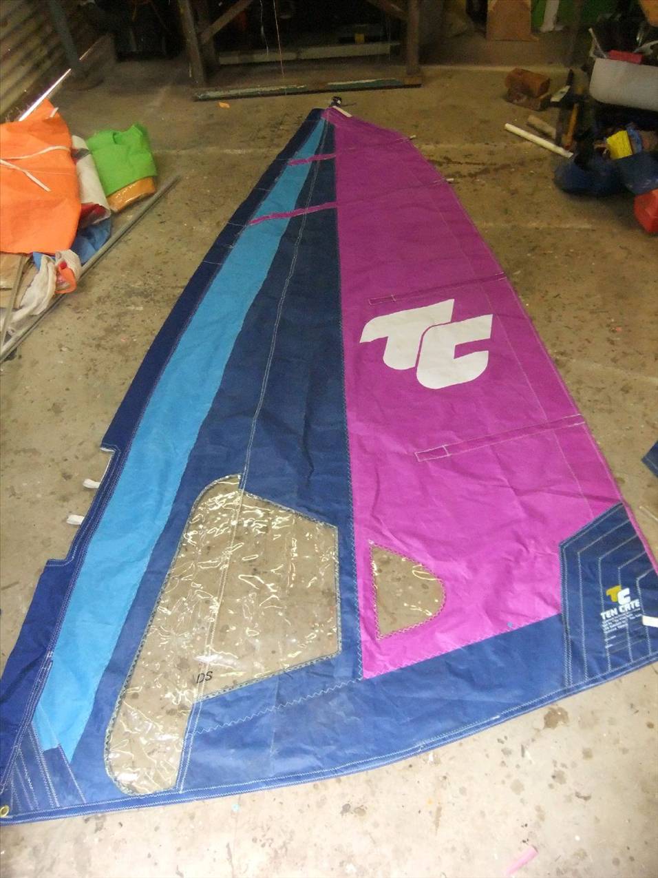 recut of 10cate sail for landyacht
