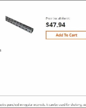 HOME DEPOT PERFORATED GALVANIZED SQ TUBING