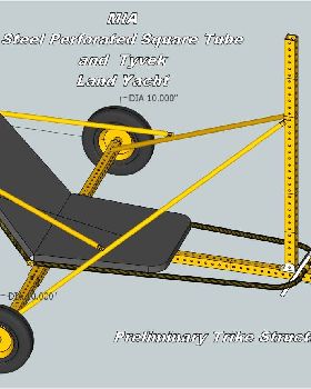 MIA TRIKE A SAIL FULL SCALE STEEL AND TYVEK PRELIMINARY CAD STUDY 2A