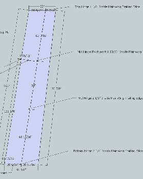 - 16' ST 49 Wing Tapered Flap Hound And Pivot Points