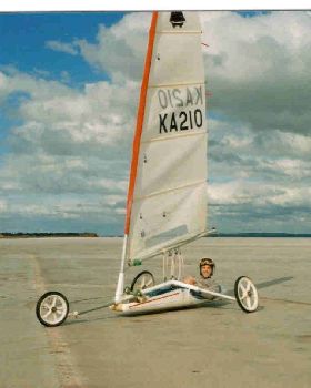 OTT yacht being sailed by Paul McGeever circ 1993