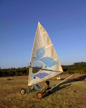 My homebuilt prototype mini-yacht.