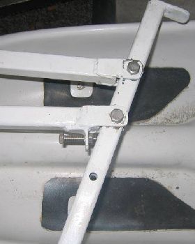 Adjustable steering end stop