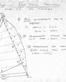 Sail Measure Sheet 
