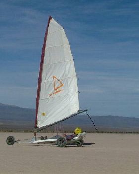 pacific magic landsailers, with different sail sizes ( 1 sqmt to 6.5 sqmt.)