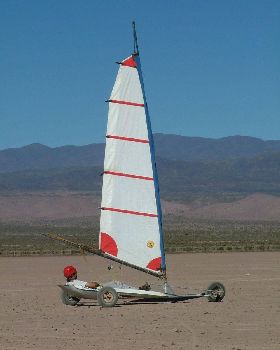 pacific magic landsailers, with different sail sizes ( 1 sqmt to 6.5 sqmt.)