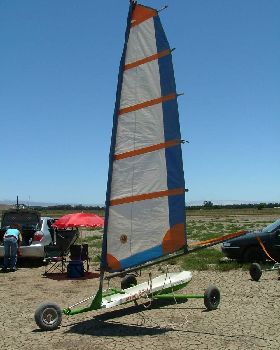 pacific magic landsailers, with different sail sizes ( 1 sqmt to 6.5 sqmt.)