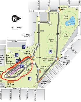 Adelaide Clipsal 500 Track