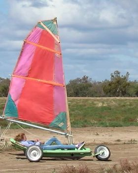 LLM "mudskipper" with small sail