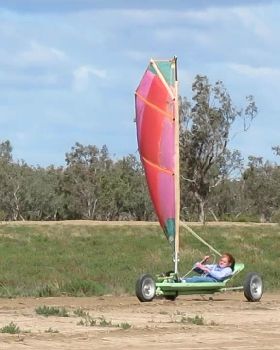 LLM "mudskipper" with small sail