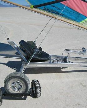 All aluminum land yacht Alvord Desert