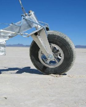 All aluminum land yacht Alvord Desert