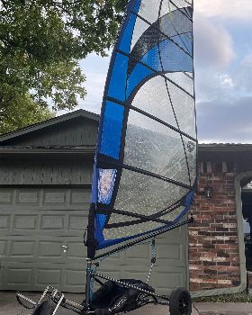 Buggy landsailer conversion