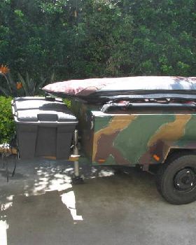 '99 Honda Varadero as tow vehicle for Blokart trailer
