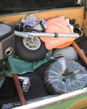'99 Honda Varadero as tow vehicle for Blokart trailer
