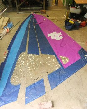 recutting 10cate sail for landyachts