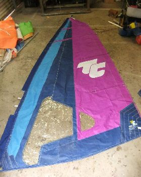 recut of 10cate sail for landyacht