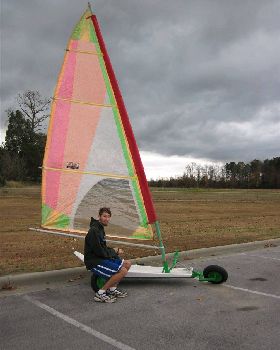 son  with yacht