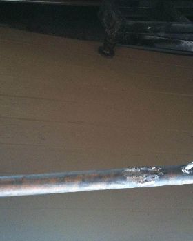 Old mast step gone