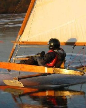 wood ice yacht